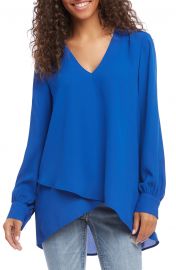 Karen Kane Split Back Crossover Top   Nordstrom at Nordstrom